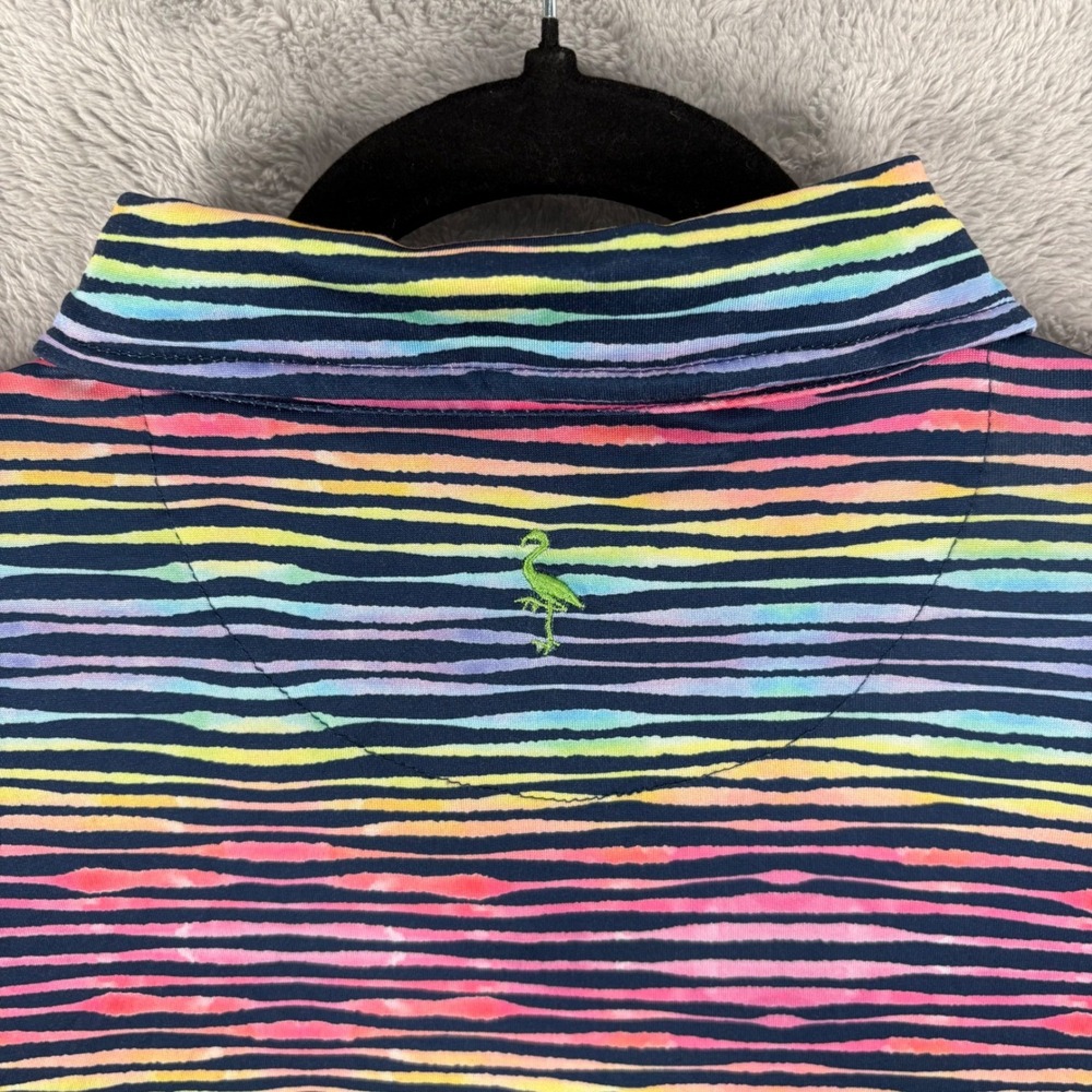 Tailor Byrd Men SPF 30 Performance Golf Polo Colorful Geometric Design Size XL - Picture 6 of 10